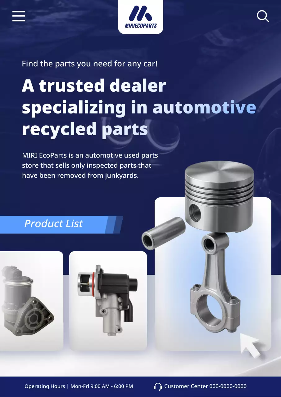 blue modern automotive advertisement