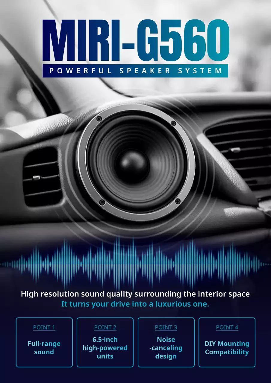 promosi speaker modern biru