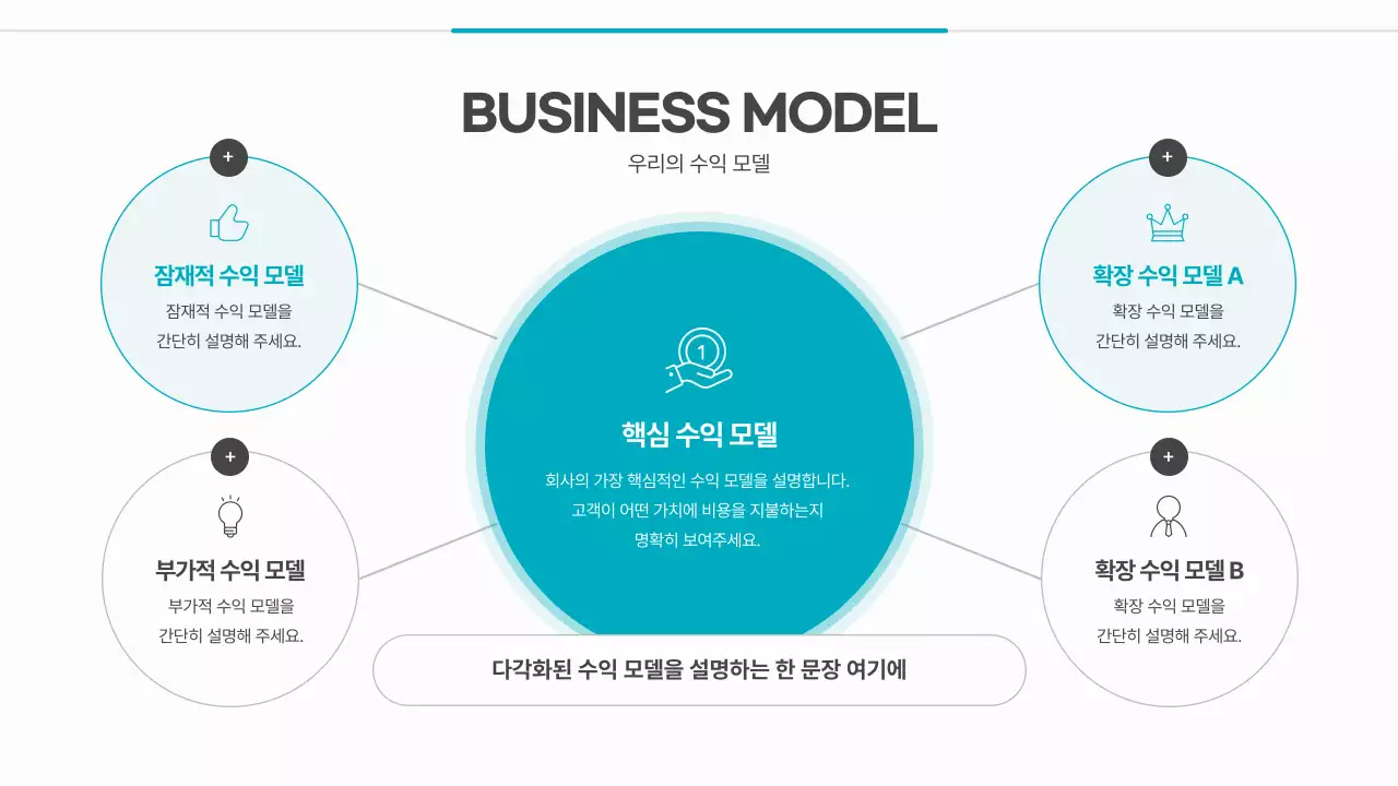 흰색 미니멀 비즈니스 기획서 IR
