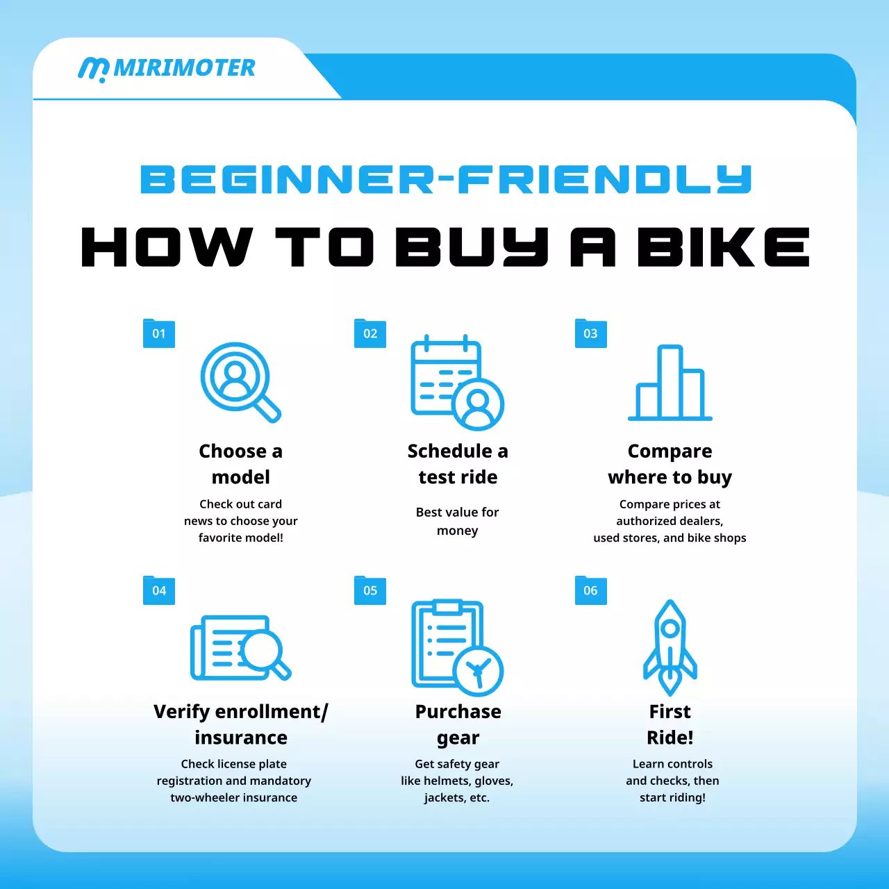 blue modern motorcycle promotion