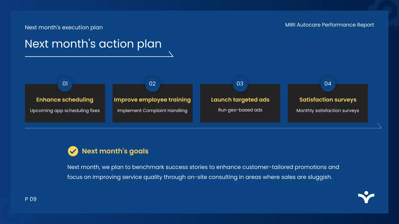 blue modern automotive report document