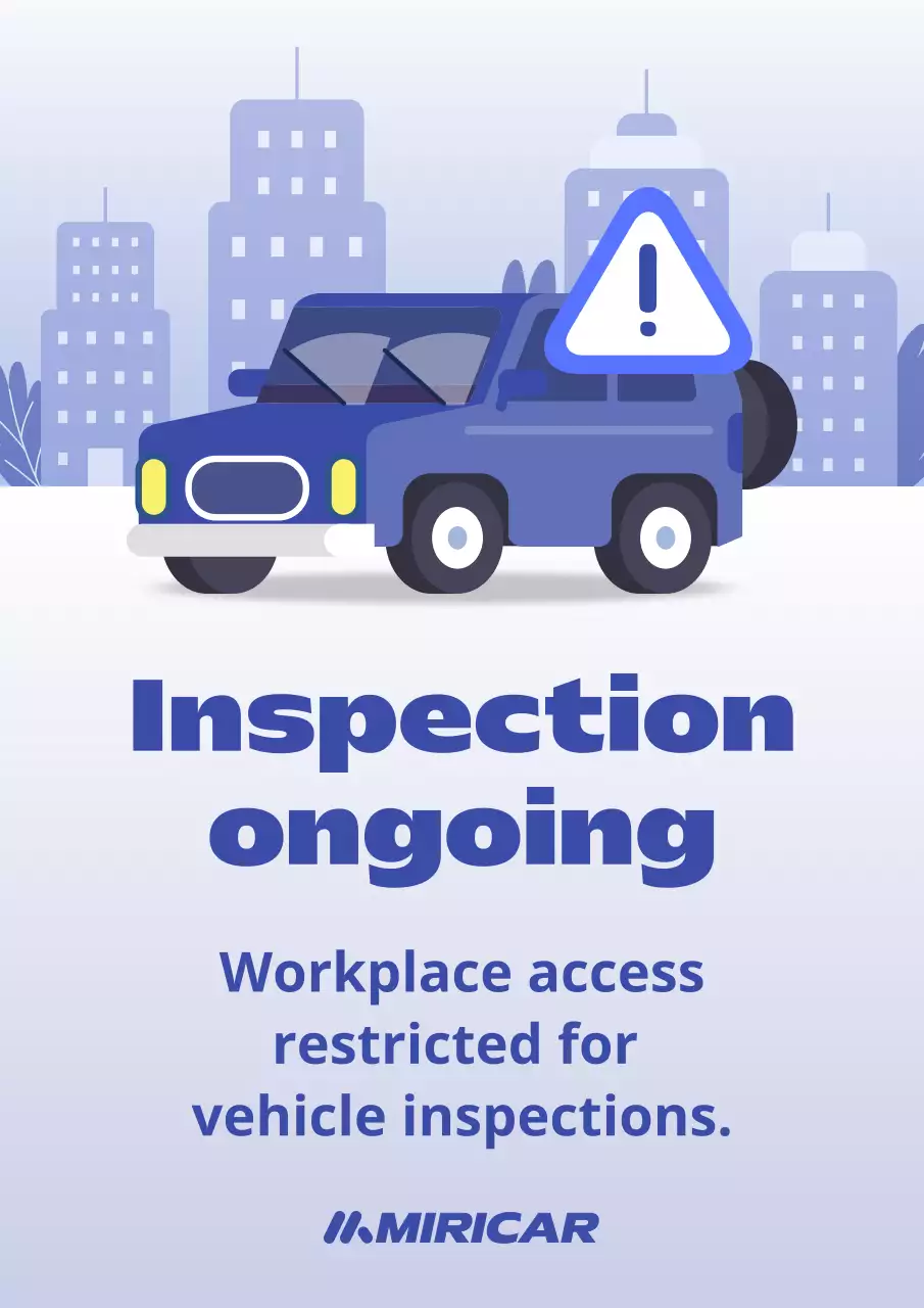 thông báo xe hiện đại màu xanh