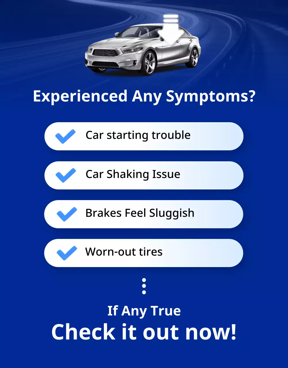 promosi layanan mobil modern abu-abu