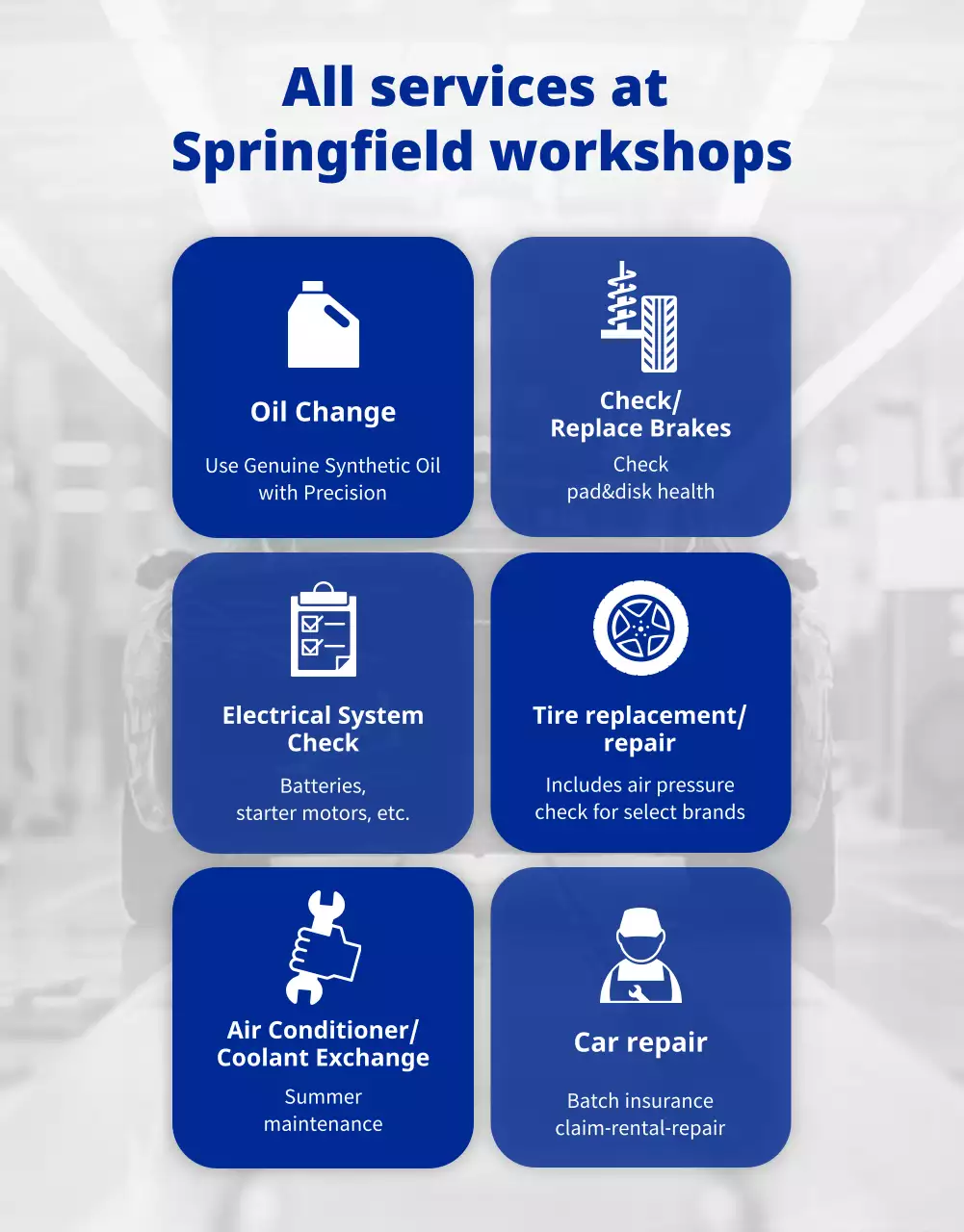 promosi layanan mobil modern abu-abu
