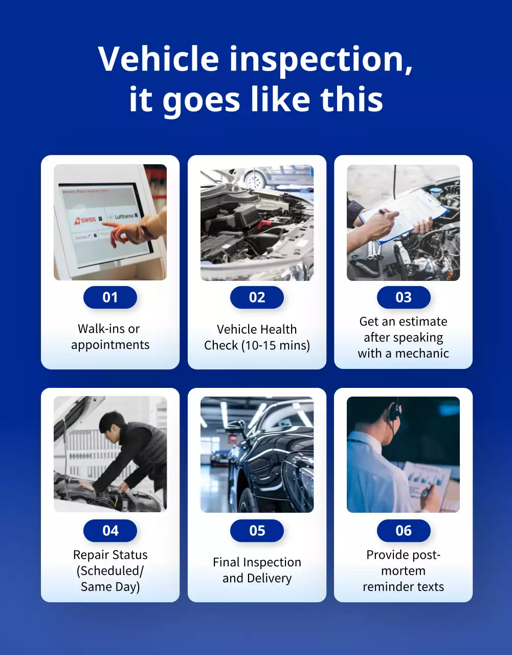 promosi layanan mobil modern abu-abu