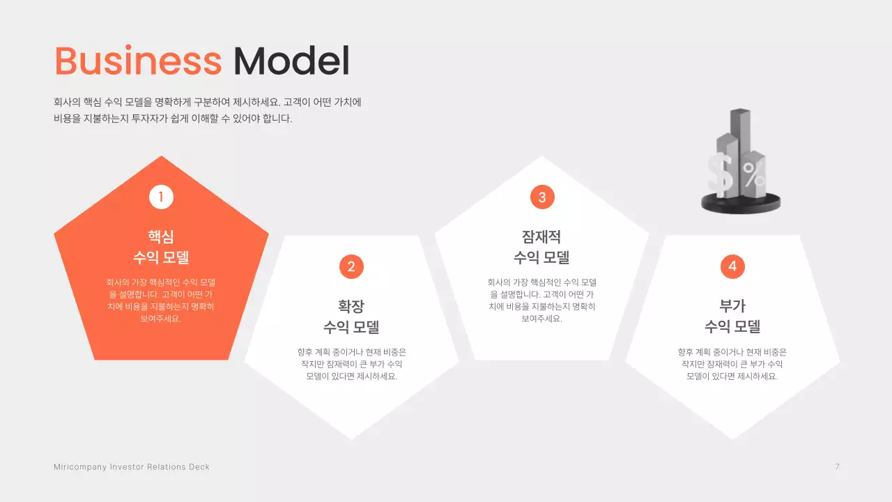 주황 모던 투자 IR