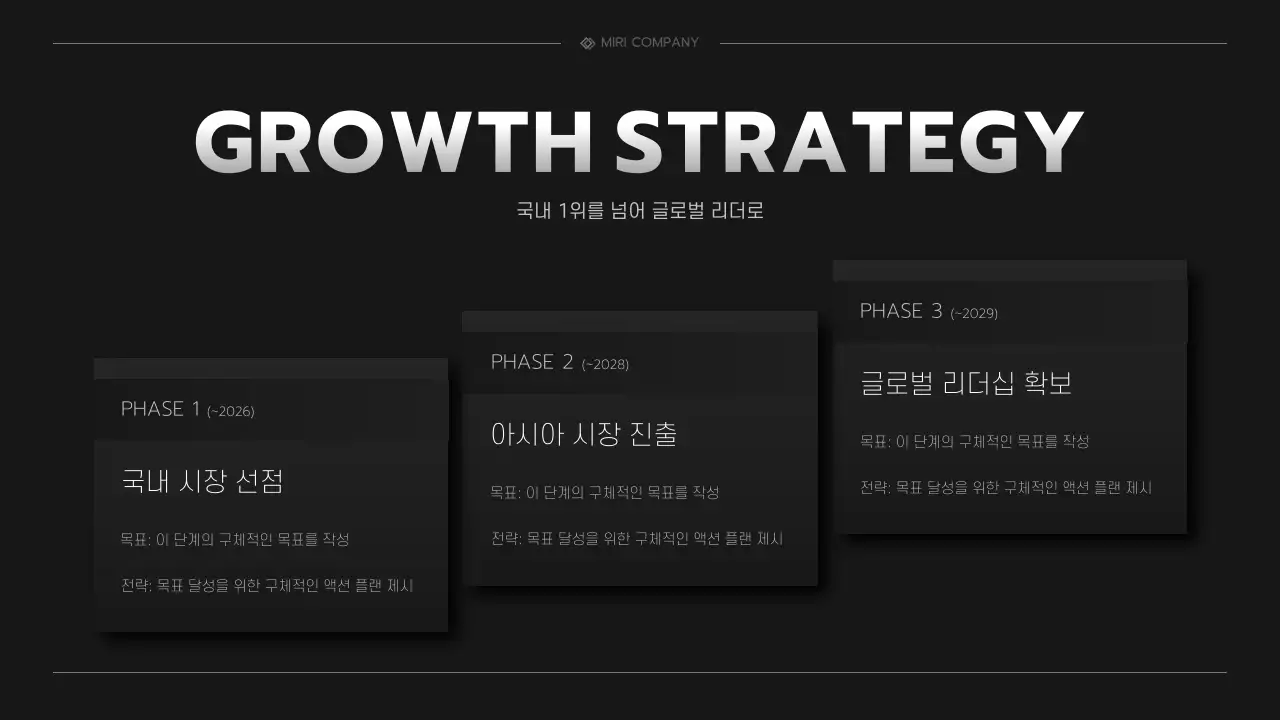 검정 모던 투자 IR