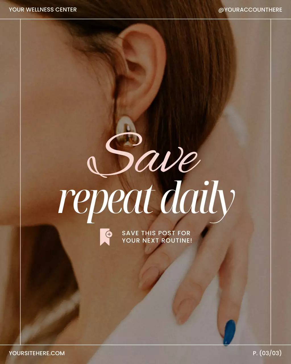 Beige Elegant Wellness Checklist Instagram Post