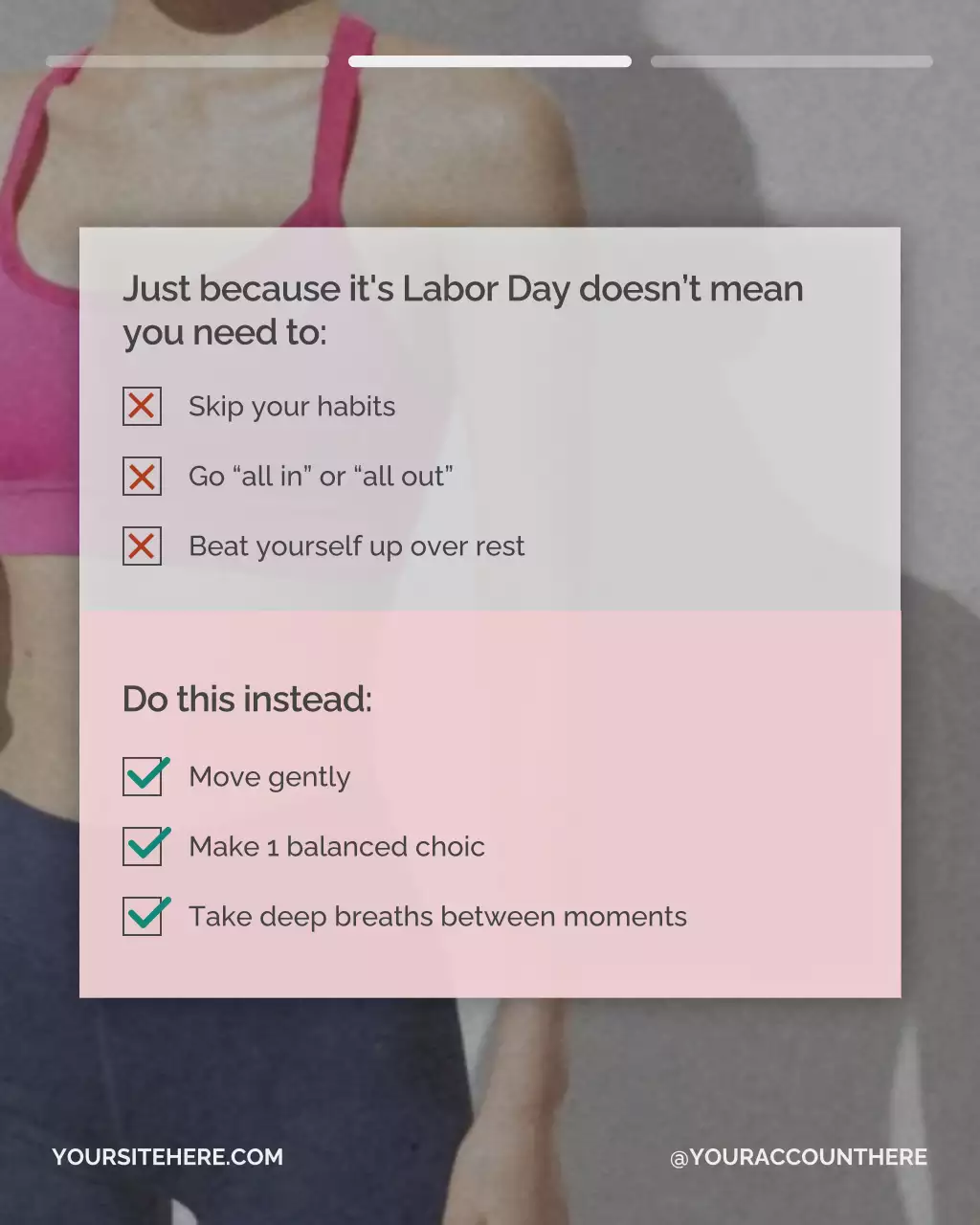 Brown Minimal Wellness Announcement Instagram Post