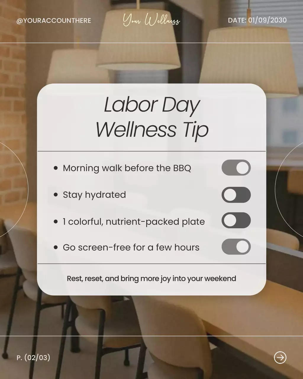 Grey Modern Wellness Guide Instagram Post