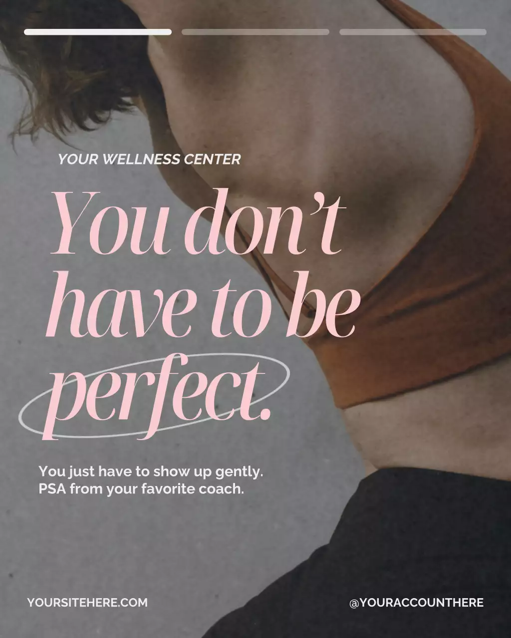 Brown Minimal Wellness Announcement Instagram Post