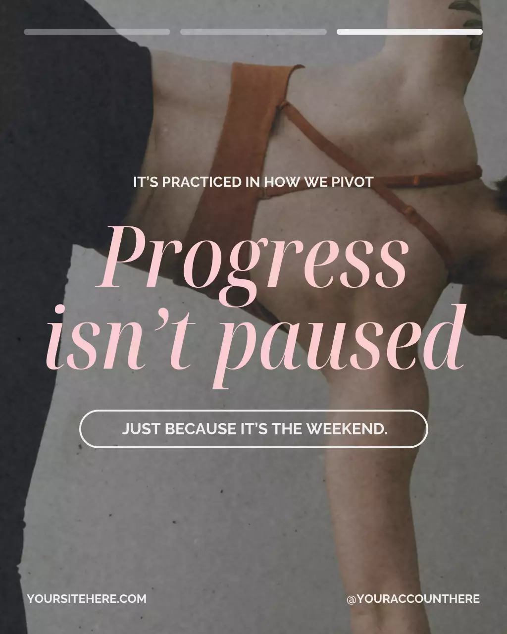 Brown Minimal Wellness Announcement Instagram Post