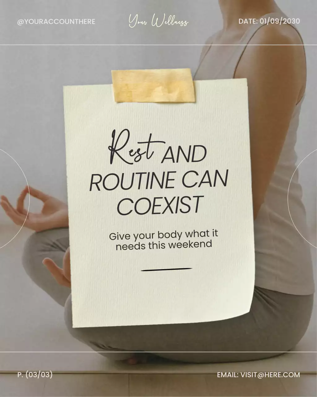 Grey Modern Wellness Guide Instagram Post