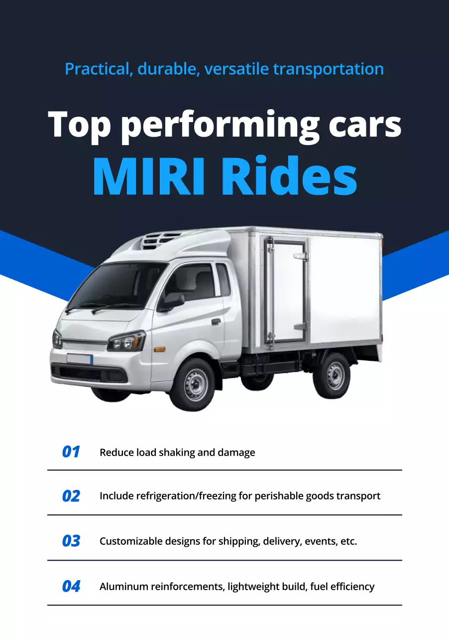 blue modern transportation advertisement