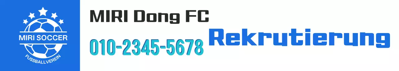 Blue Basic Soccer Recruitment