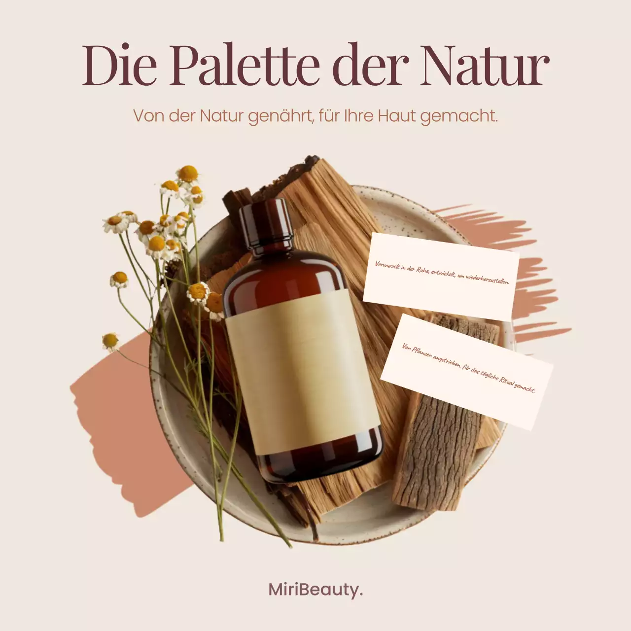 Beige Botanical Skincare-Aktion