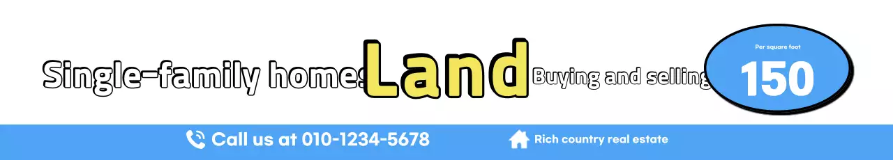 Quảng cáo bất động sản Blue Basic