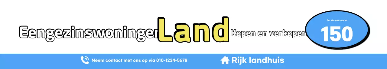 Blue Basic Vastgoed Advertentie