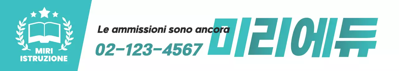 Pubblicità educativa semplice alla menta