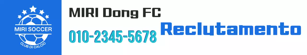 Reclutamento di calcio di base blu