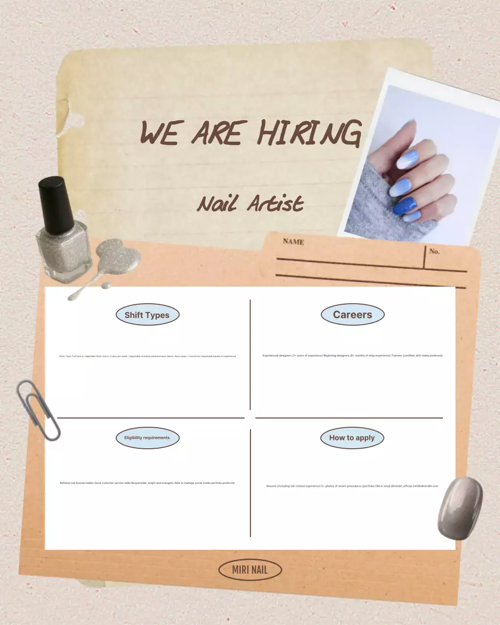Beige Vintage Recruitment