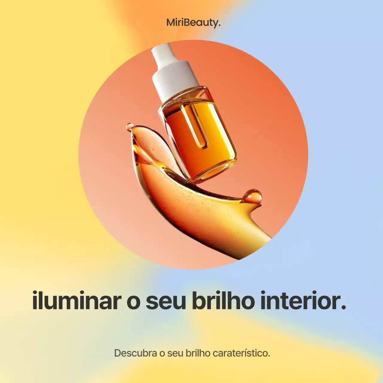 Promoção de beleza moderna laranja