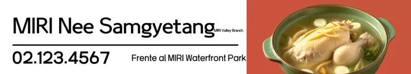 Anuncio de restaurante sencillo de Orange