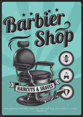 Mint Vintage Barbershop Werbung
