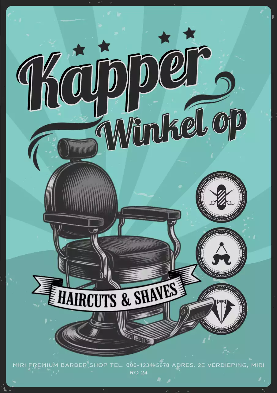 Mint Vintage Barbershop Advertentie