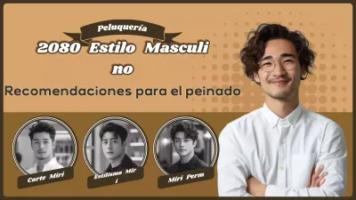 Anuncio de peinado moderno marrón