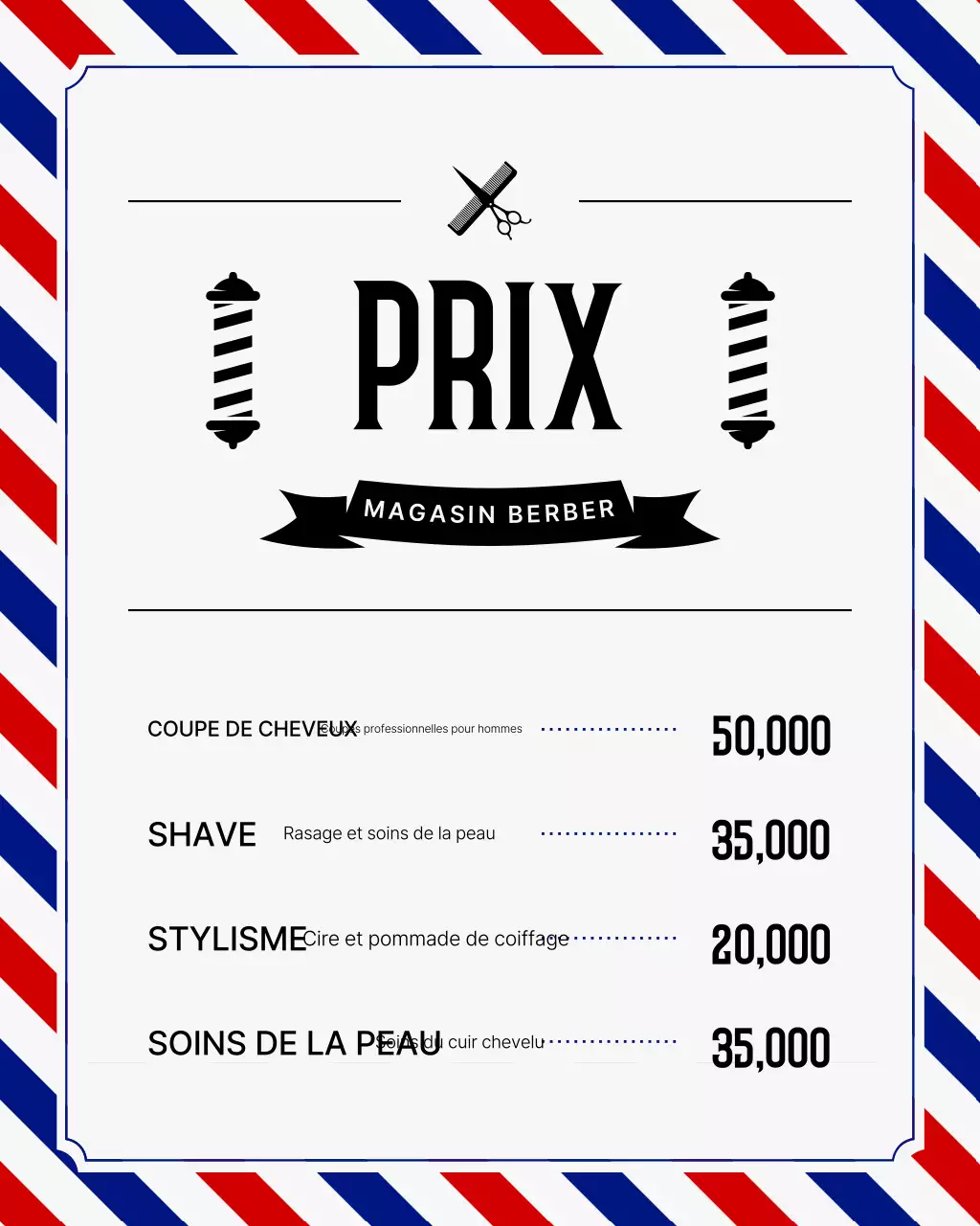 Promotion du salon de coiffure moderne Gray