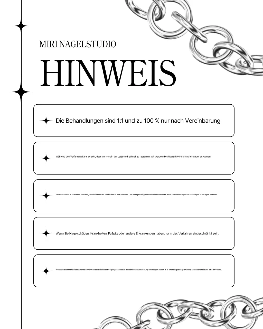 Schwarz-weiße moderne Nailart-Werbung