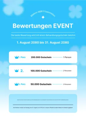 Sky Blue Clean Veranstaltungsleitfaden