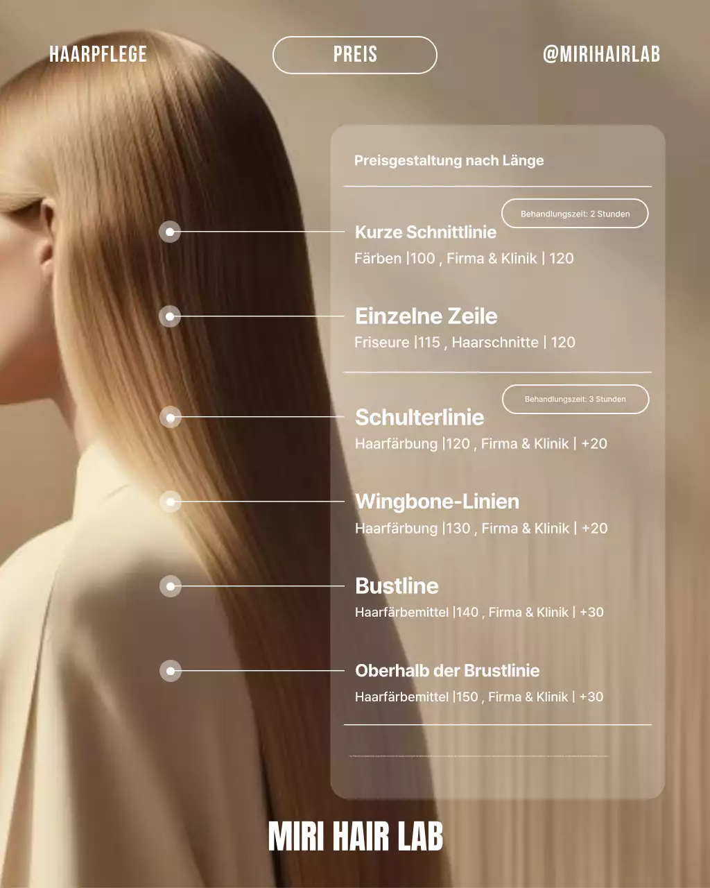 Beige Modern Haircare Werbung