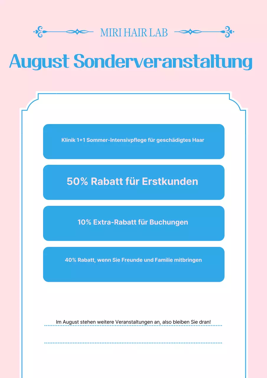 Pink Simple Veranstaltungsleitfaden