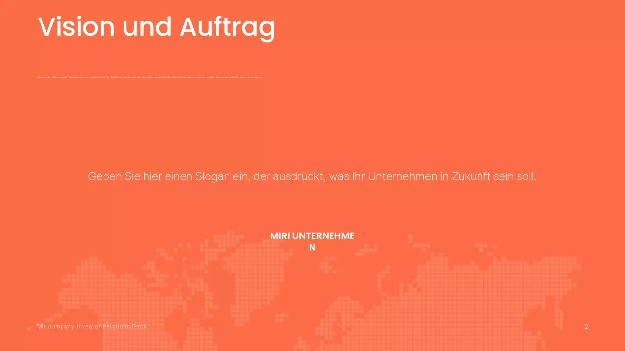 Orange Modern Investment Prospekt-Informationslieferung