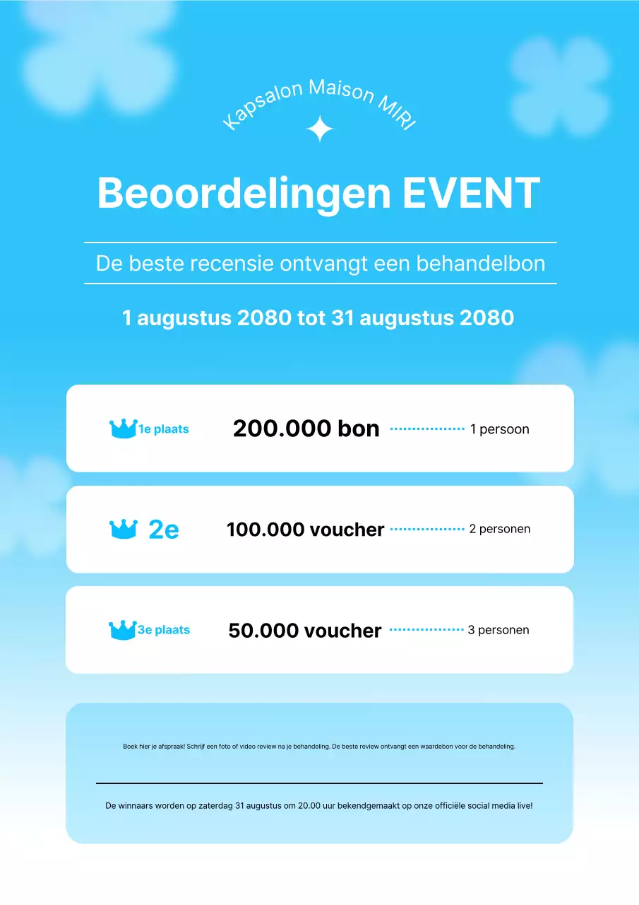 Sky Blue Clean Evenementengids
