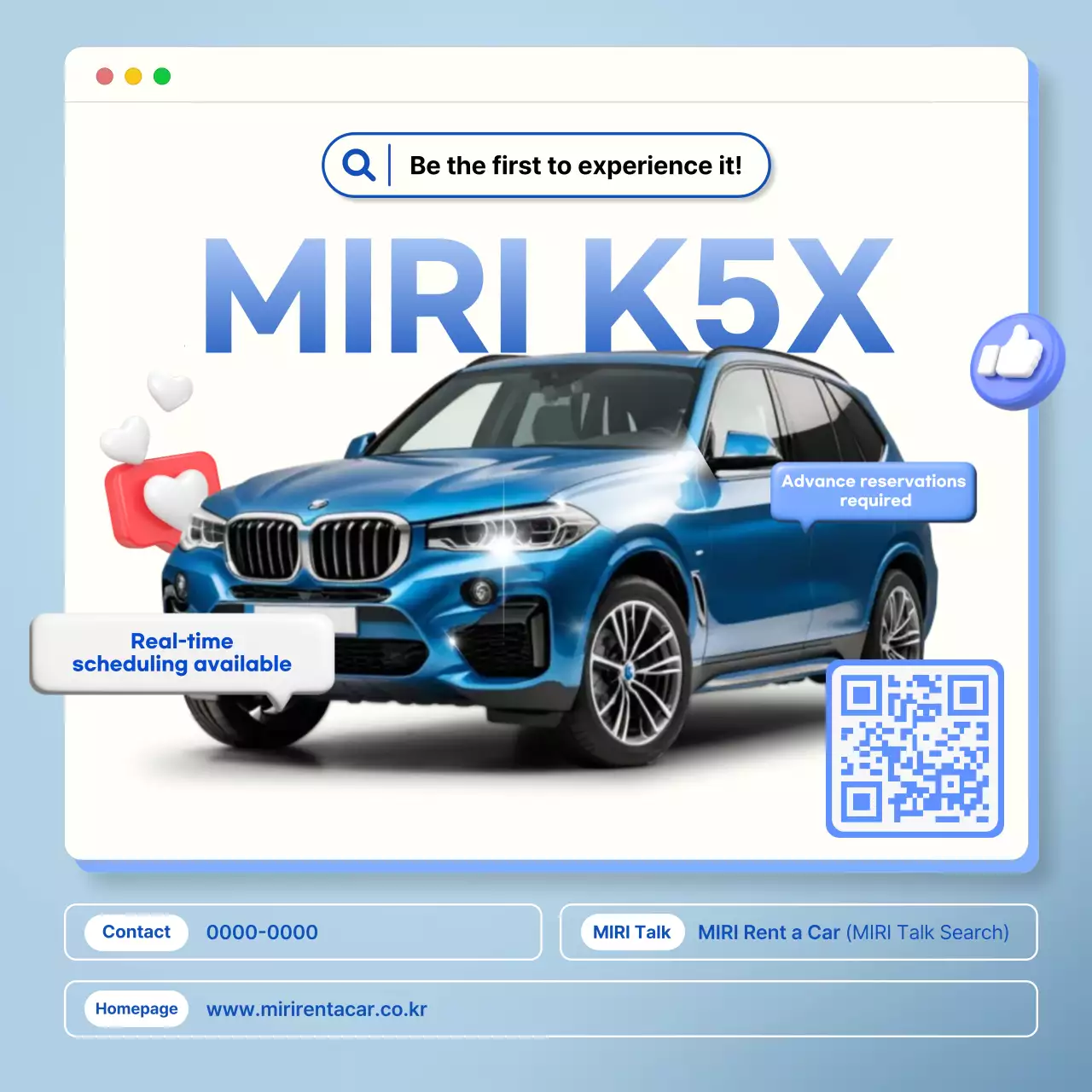 blue modern hybrid cars advertisement