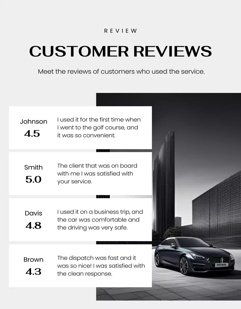 black luxury mobility promotion