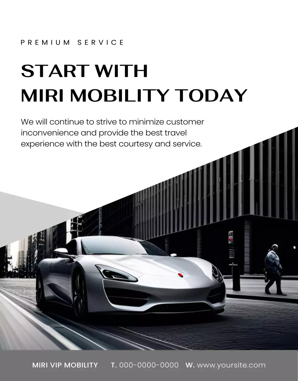 black luxury mobility promotion