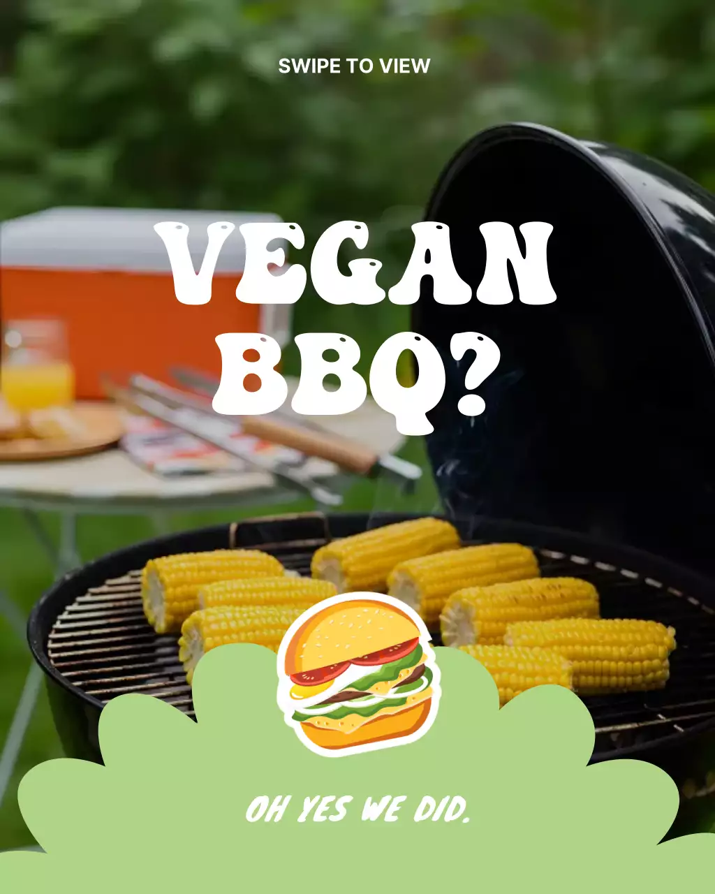 Labor Day Vegan Food Instagram Post