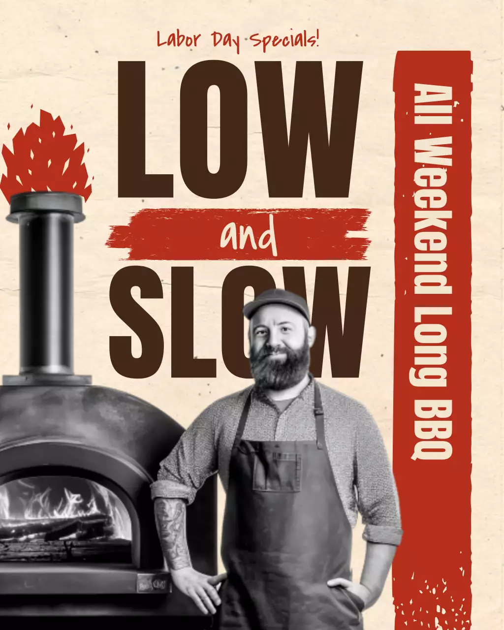 Retro BBQ Food Truck Promotion Instagram Post