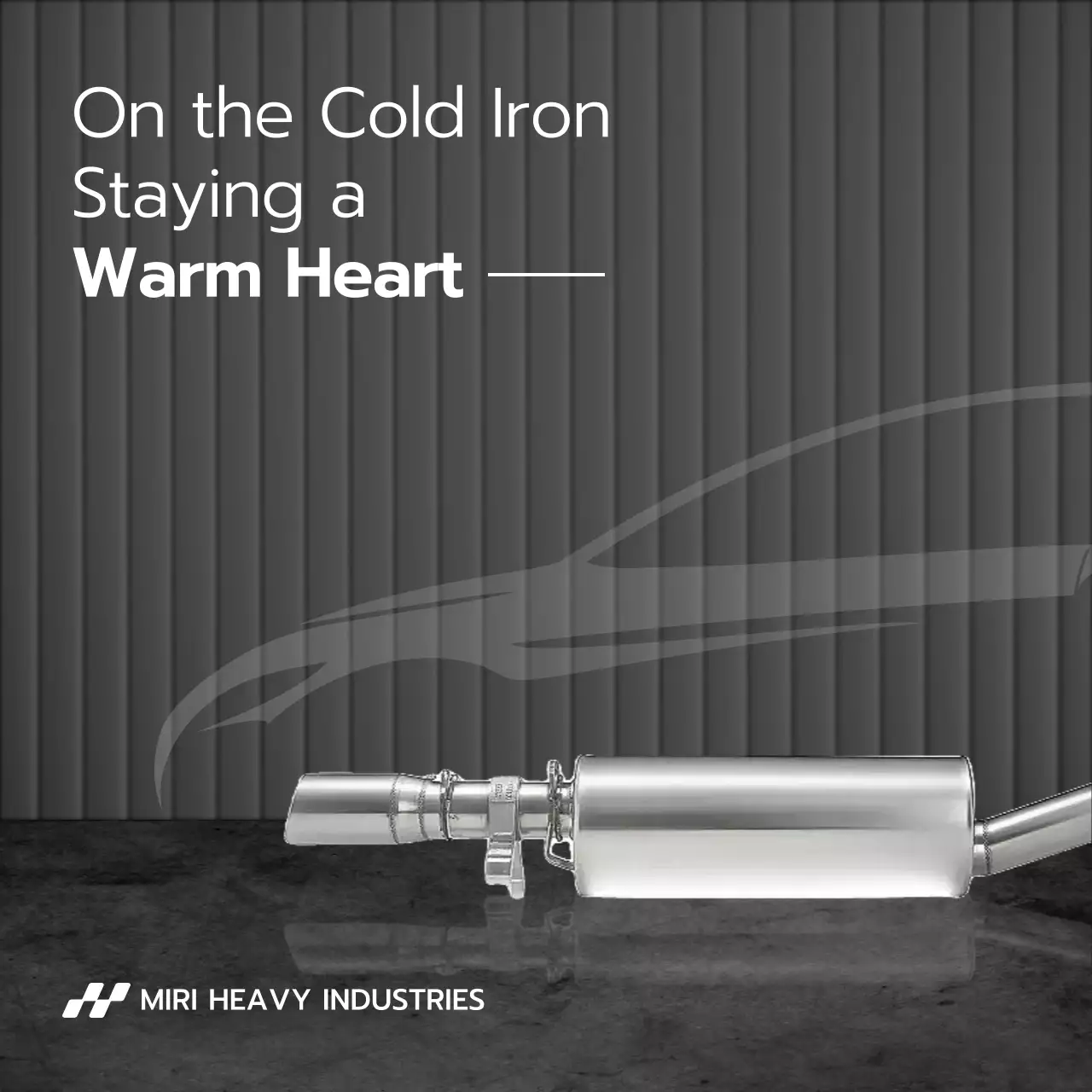 quảng cáo ô tô công nghiệp màu xám