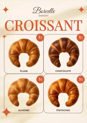 Beige Elegant Bakery Promotion Poster