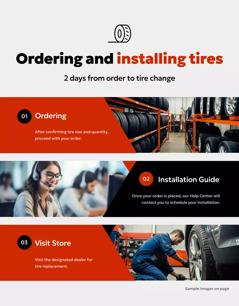 iklan ban SUV modern berwarna merah