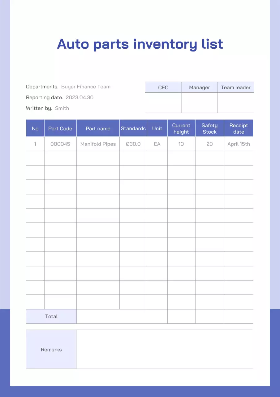 dokumen inventaris minimal biru