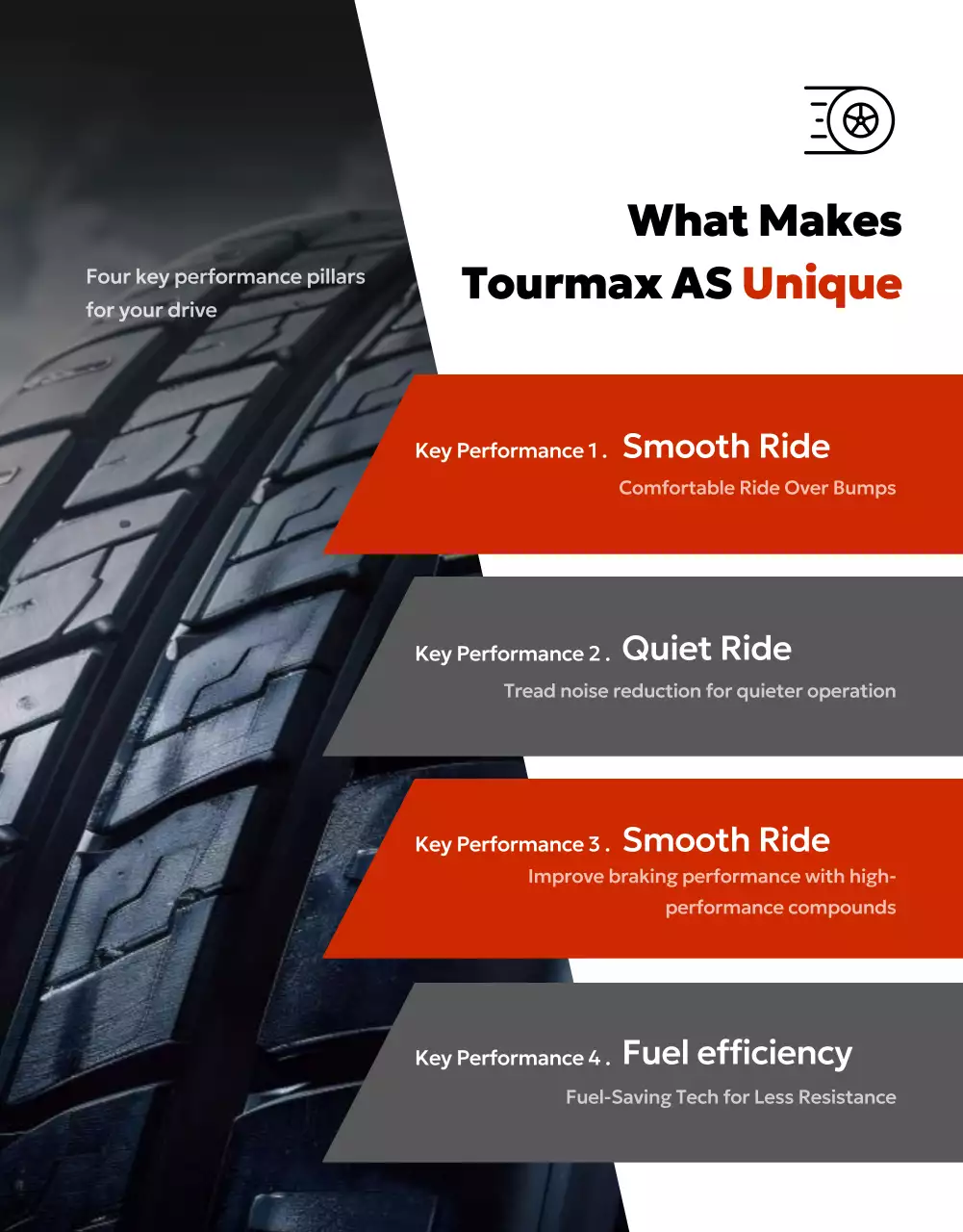 iklan ban SUV modern berwarna merah