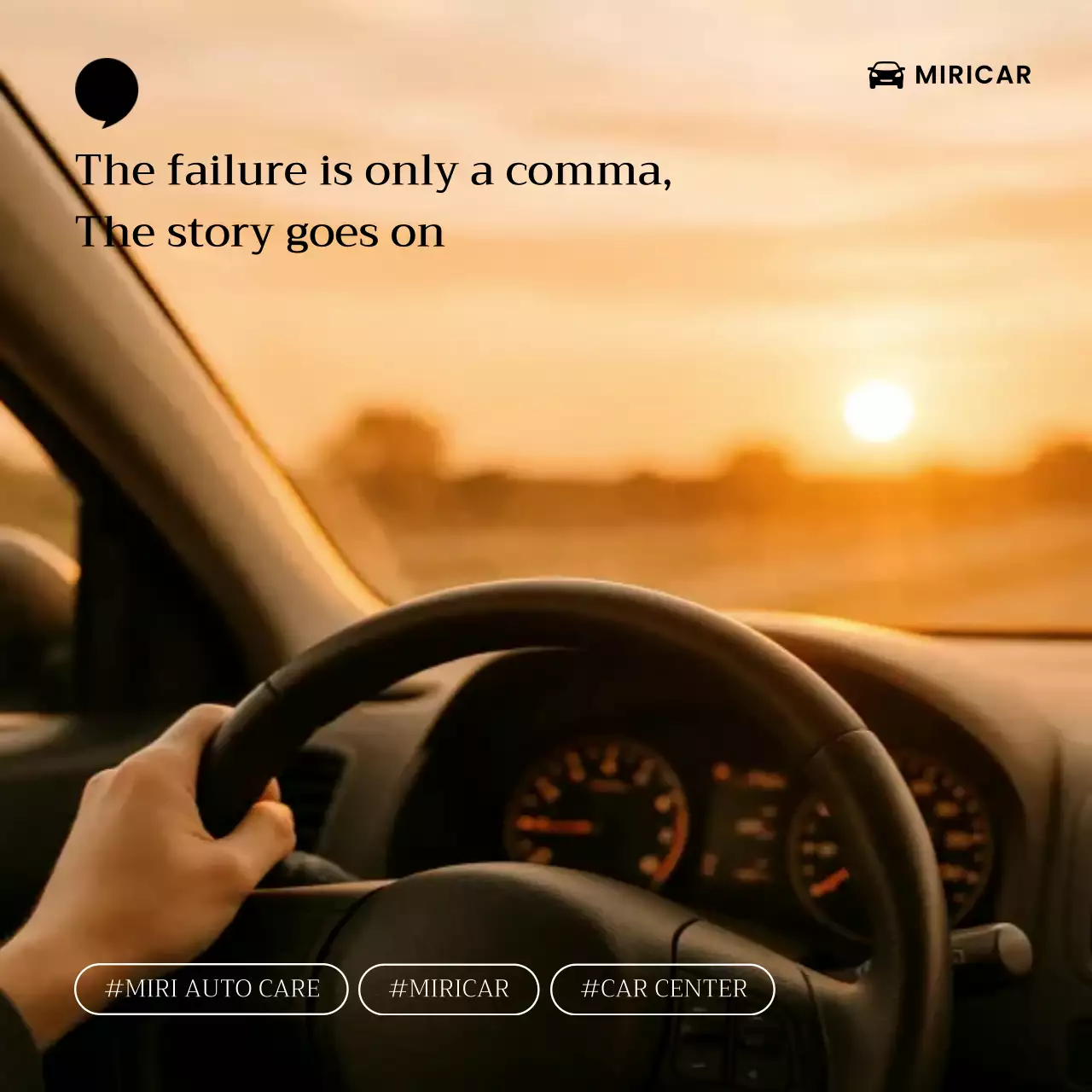 orange inspirational car advertisement