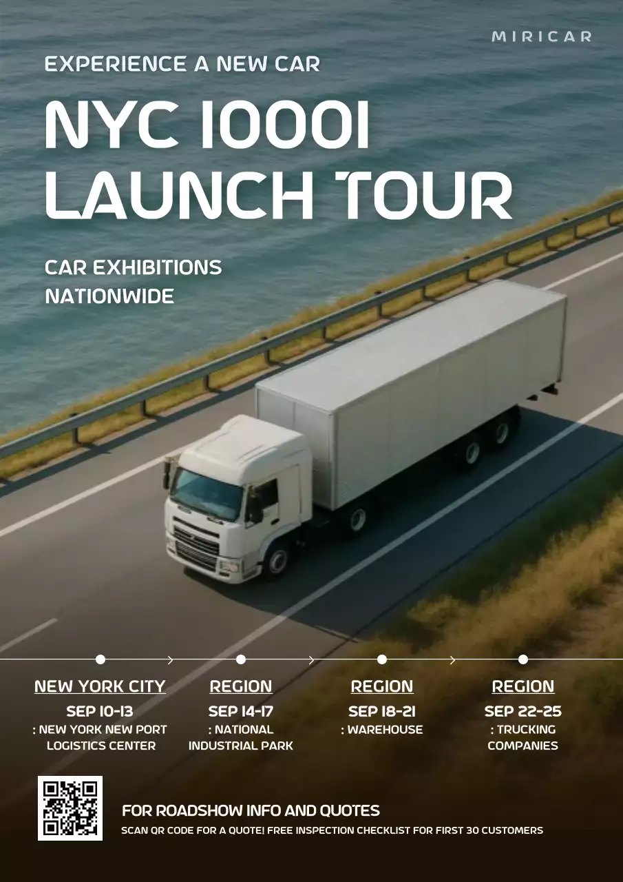 pengumuman pameran mobil modern abu-abu