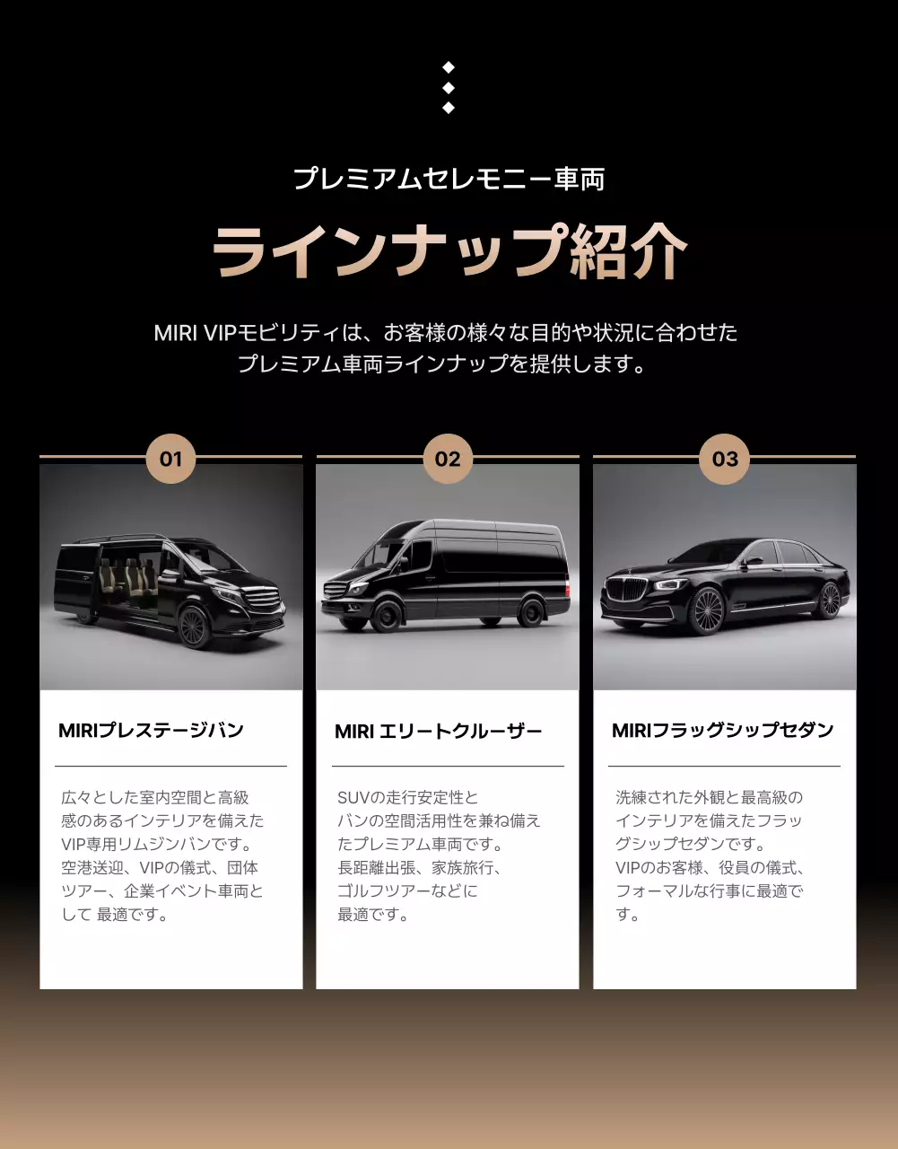 黒 ラグジュアリー 移動サービス ポスター